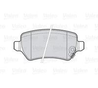 VALEO SISTEMA DE FRENOS FIRST Pastillas de freno 301584, se vende por 4, Posición de montaje: Eje trasero, Sistema de frenos: TRW