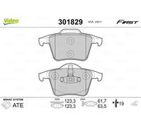 Pastillas de freno Eje trasero 301829 VALEO para VOLVO XC90 I XC90 I VAN