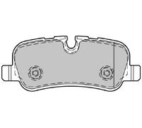 Pastillas de freno Eje trasero 598742 VALEO para LAND ROVER DISCOVERY IV