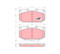 Pastillas de freno GDB1006 TRW para NISSAN 300ZX