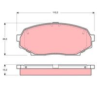 Pastillas de freno GDB1028 TRW para MAZDA MX-5 I