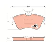 Pastillas de freno GDB1092 TRW para VW TRANSPORTER T4 Autobús