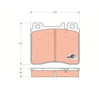 Pastillas de freno GDB113 TRW para MERCEDES-BENZ CLASE S CLASE S Coupé