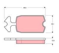 TRW GDB127 Pastillas de Frenos