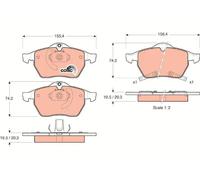 Pastillas de freno GDB1342 TRW para SAAB OPEL