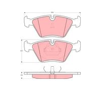 Pastillas de freno GDB1355 TRW para AUDI 100 C3 Sedán 200 C3 Sedán COUPE B3