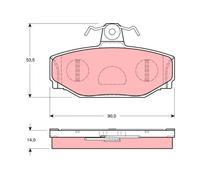 Pastillas de freno GDB1377 TRW para VOLVO 940 II Station Wagon V70 I S90 I