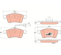 Pastillas de freno GDB1391 TRW para VW TRANSPORTER T4 Autobús