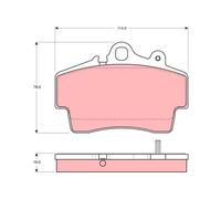Pastillas de freno GDB1394 TRW para PORSCHE BOXSTER 911