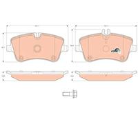 Pastillas de freno GDB1413 TRW para MERCEDES-BENZ CLASE C T-Model CLASE C CLK