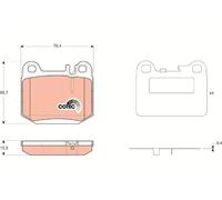TRW Automotive AfterMarket GDB1457 pastilla de freno