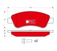 Pastillas de freno GDB1463DTE TRW para CITROËN PEUGEOT DS OPEL