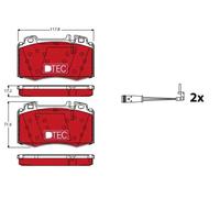 Pastillas de freno GDB1543DTE TRW para PORSCHE TOYOTA OPEL MERCEDES-BENZ