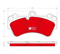 Pastillas de freno GDB1547DTE TRW para VW PORSCHE