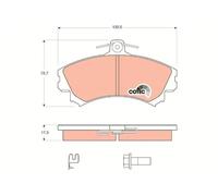 Pastillas de freno GDB1584 TRW para SMART MITSUBISHI