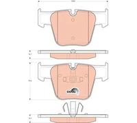 Pastillas de freno GDB1674 TRW para MERCEDES-BENZ CLASE S CLASE S Coupé