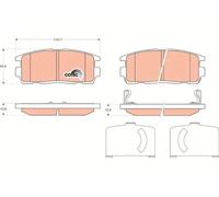 Pastillas de freno GDB1716 TRW para OPEL CHEVROLET