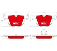 Pastillas de freno GDB1730DTE TRW para BMW X5 X6