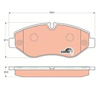 Pastillas de freno GDB1747 TRW para IVECO DAILY IV Autobús DAILY III Furgoneta