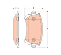 Pastillas de freno GDB1769 TRW para AUDI A4 B7 A4 B7 Descapotable A4 B7 Avant