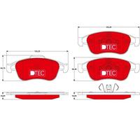 Pastillas de freno GDB1789DTE TRW para RENAULT DACIA NISSAN
