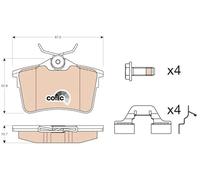 Pastillas de freno GDB1799 TRW para CITROËN PEUGEOT