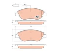 Pastillas de freno GDB1855 TRW para FIAT ALFA ROMEO LANCIA