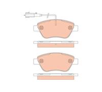 Pastillas de freno GDB1879 TRW para FIAT PANDA PANDA Furgoneta/Hatchback 500