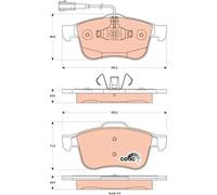 Pastillas de freno GDB1880 TRW para ALFA ROMEO GIULIETTA