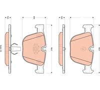 Pastillas de freno GDB1892 TRW para BMW X5 X6