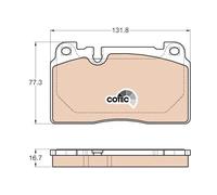 Pastillas de freno GDB1974 TRW para AUDI PORSCHE