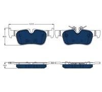 Pastillas de freno GDB2063BTE TRW para BMW MINI