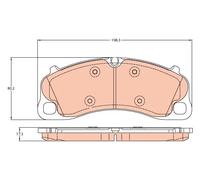 Pastillas de freno GDB2089 TRW para PORSCHE 911 911 Descapotable 911 Targa