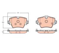 TRW Pastillas de freno GDB2098 - Juego de 4 delanteras para BMW X1 (F48) 2014-2022