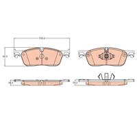 TRW GDB2119 Juego de pastillas de freno