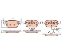 Pastillas de freno GDB2127 TRW para AUDI A4 B9 A4 B9 Avant A4 Allroad B9 A5