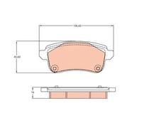 Pastillas de freno GDB2136 TRW para RENAULT ESPACE V TALISMAN TALISMAN Grandtour