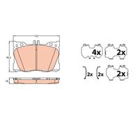 Pastillas de freno GDB2150 TRW para MERCEDES-BENZ CLASE C CLASE C T-Model GLC