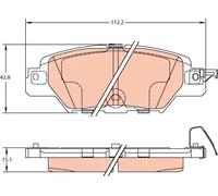 Pastillas de freno GDB2163 TRW para MAZDA CX-5 CX-5 Van
