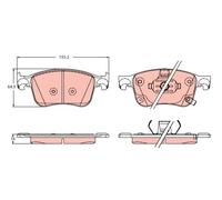 Pastillas de freno GDB2342 TRW para FORD FOCUS IV FOCUS IV Turnier PUMA KUGA III
