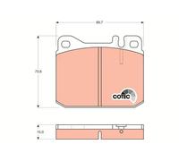 Pastillas de freno GDB242 TRW para MERCEDES-BENZ /8 /8 Coupé 123 Sedán CLASE S