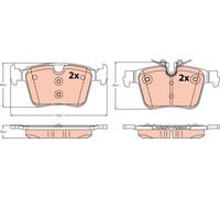 Kit de pastillas de freno, freno de disco TRW GDB2532 para OE 32287446