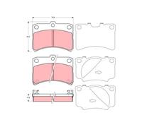 Pastillas de freno GDB3219 TRW para DAIHATSU CUORE V