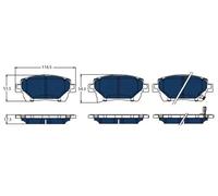 Pastillas de freno GDB3317BTE TRW para TOYOTA PRIUS Liftback
