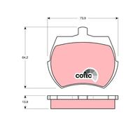 Pastillas de freno GDB332 TRW para AUSTIN ROVER TRIUMPH MG INNOCENTI RILEY