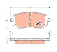 Pastillas de freno GDB3328 TRW para SUBARU IMPREZA Sedán FORESTER LEGACY III