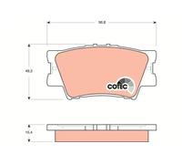 Pastillas de freno GDB3426 TRW para TOYOTA LEXUS