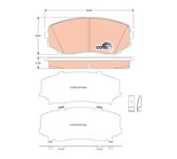 Pastillas de freno GDB3471 TRW para MAZDA FORD USA MITSUBISHI