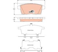 Pastillas de freno GDB3472 TRW para MAZDA FORD USA