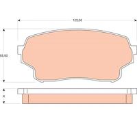 Pastillas de freno GDB3490 TRW para SUZUKI GRAND VITARA I